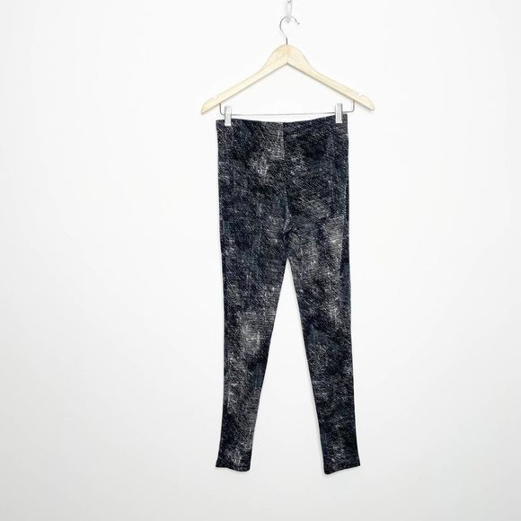 Clara Sun Woo Signature Straight Leg Pant black gray elastic pull on Womens S - Picture 9 of 9